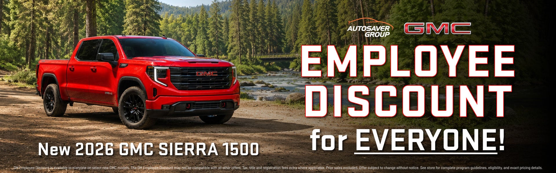 EMPLOYEE DISCOUNT FOR EVERYONE AT NORTHPOINT GMC!